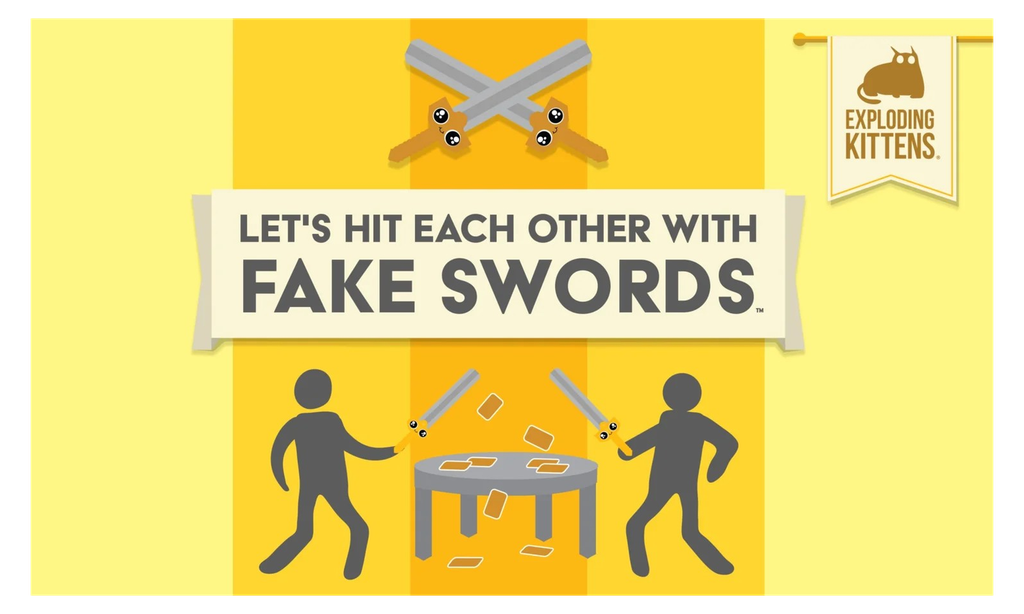 [Let's hit each other with fake swords partyspel exploding kittens] Let's Hit Each Other With Fake Swords
