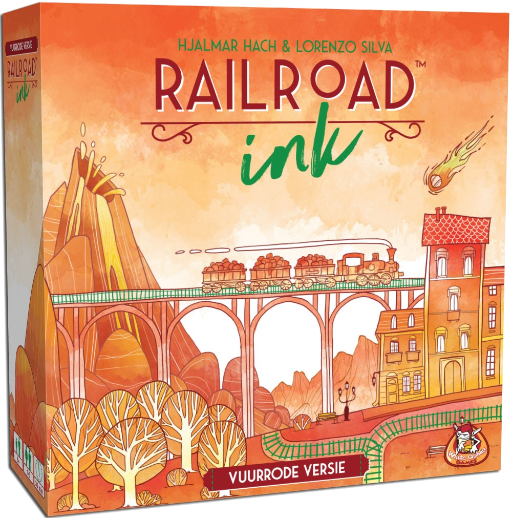 Railroad ink challenge vuurrode versie