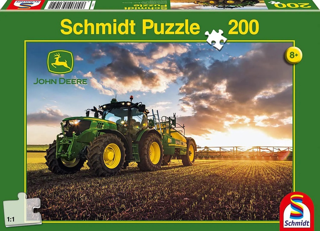 Puzzle John Deere 6150R met Slurry Tanker, 200 stukjes