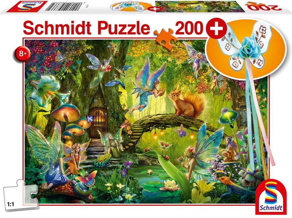 Puzzle Feeën in het Bos, 200 stukjes