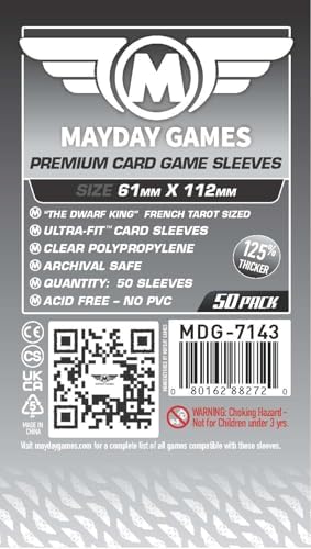 Mayday Premium French Tarot Sleeves 61x112mm (50)