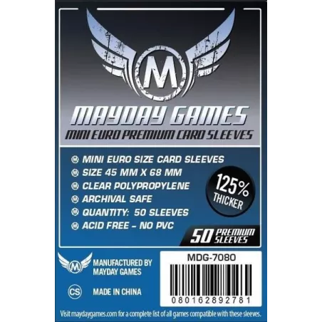 Mayday Premium Mini Euro Sleeves 45x68mm (50)
