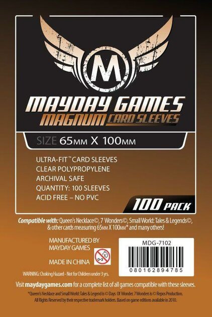 Mayday Magnum Ultra-Fit Sleeves 65x100mm (100)