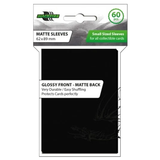 Blackfire Sleeves Small Matte Black 62x89mm (60)