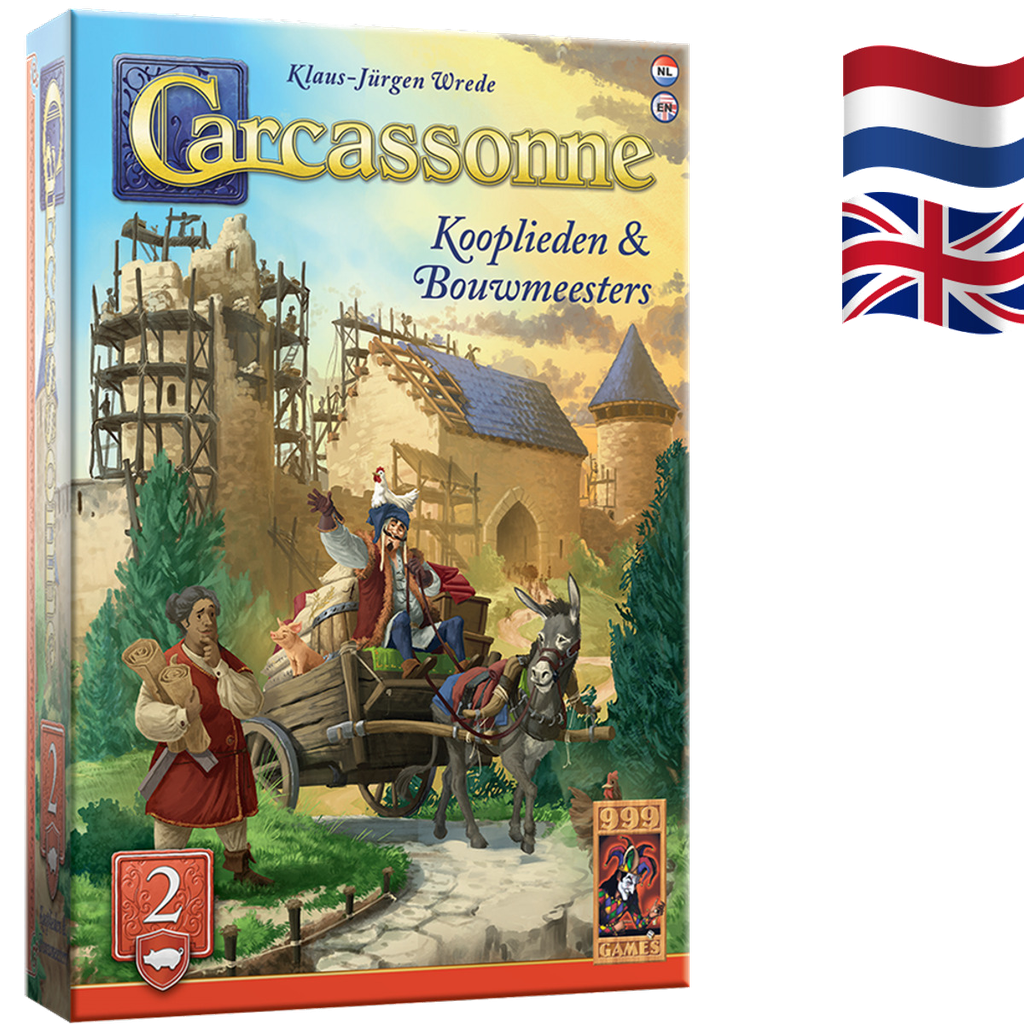 [999-CAR44] Carcassonne: Kooplieden & Bouwmeesters - Uitbreiding 2
